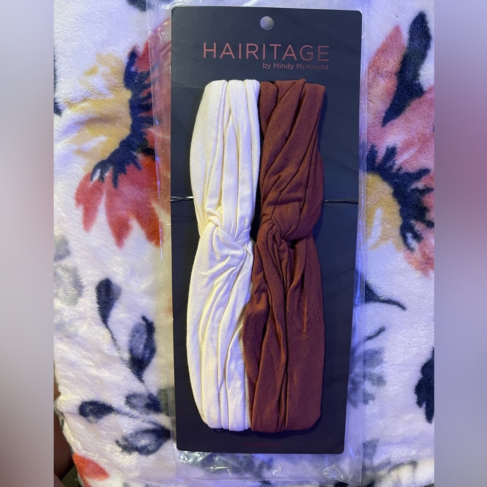 NWT 2 Hairitage Athletic Twist Headbands